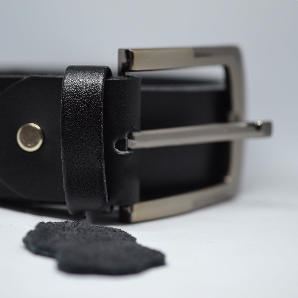 35mm Leather Belt – Black
