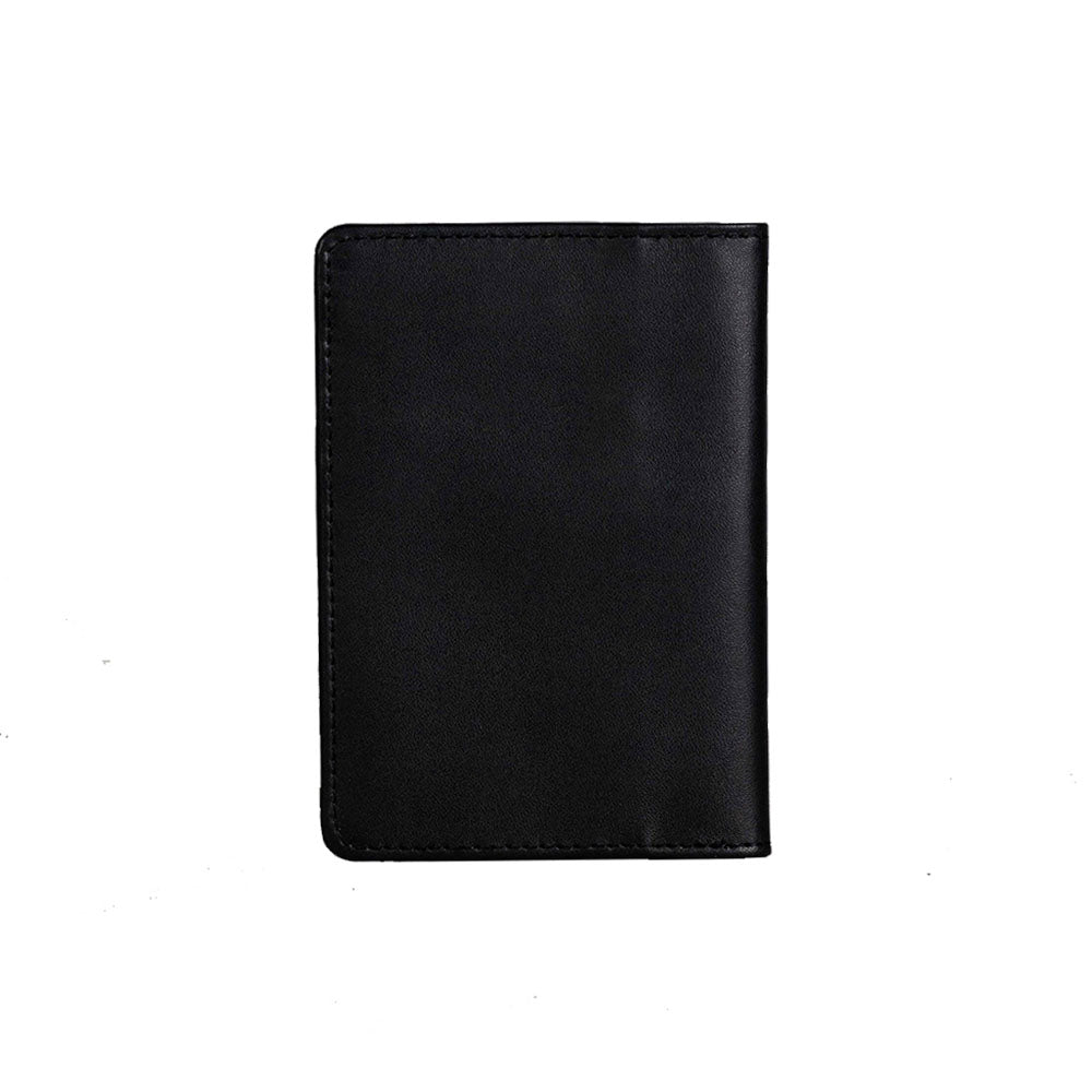 Leather Passport Holder – Black