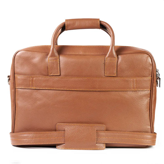 Sleek Laptop Bag – Tan