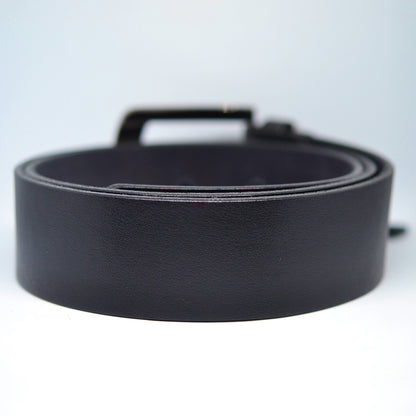 Plain Leather Belt – Black