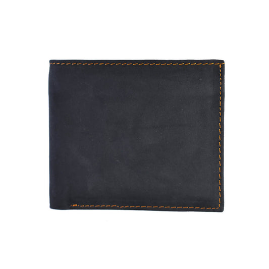 Pull-up Leather Wallet CH19 – Black/Tan