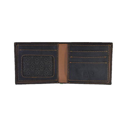 Pull-up Leather Wallet CH19 – Black/Tan