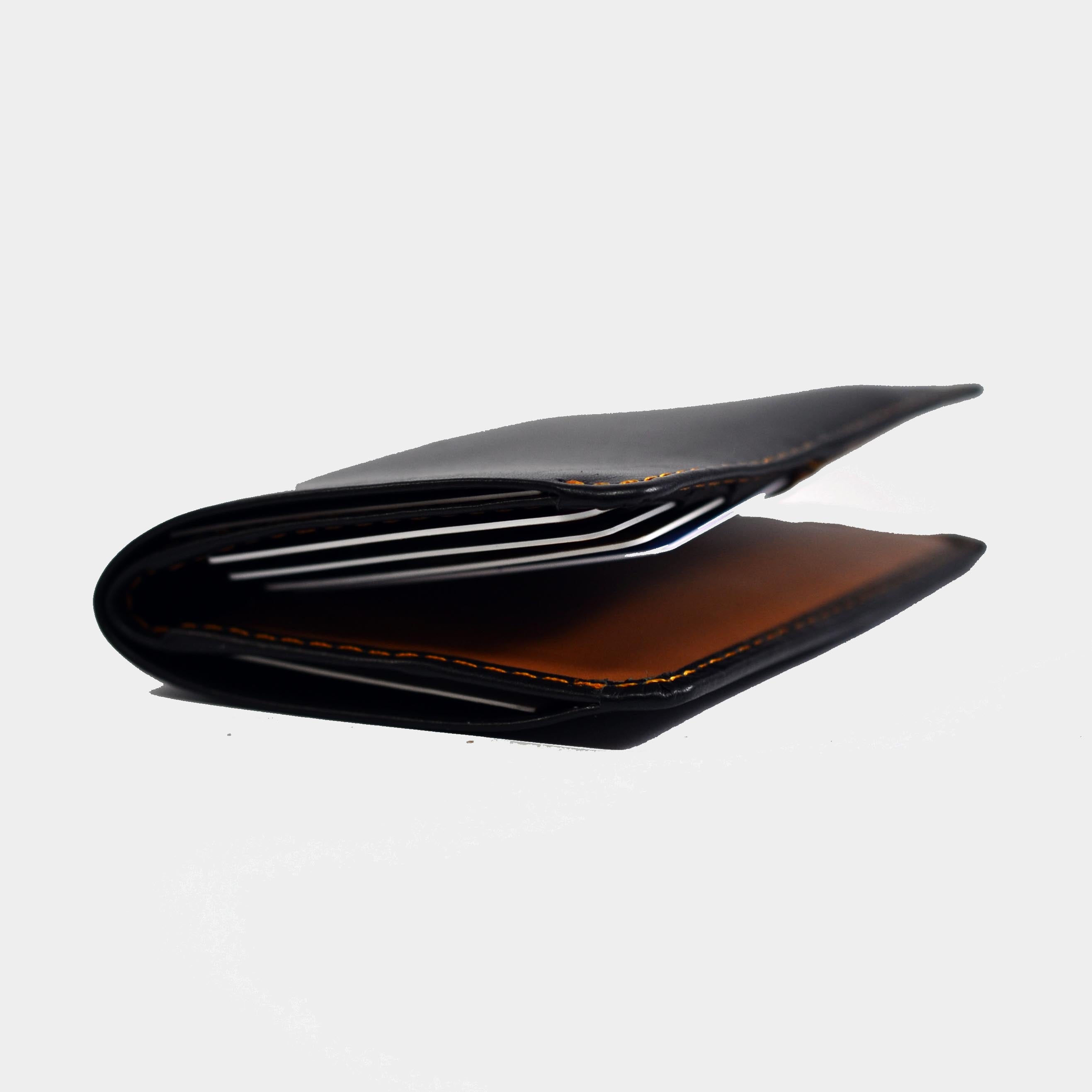 Bifold Card Holder – Black/Brown