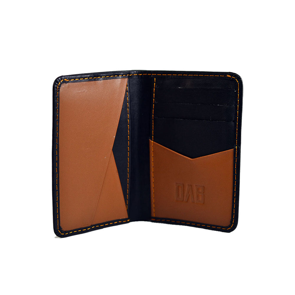 Bifold Card Holder – Black/Brown