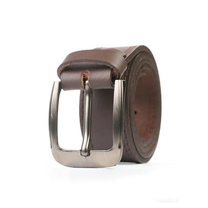 Double Stitch Belt Brown