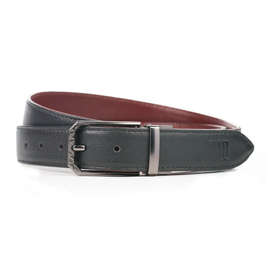Double Sided Belt Maroon + Black