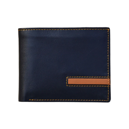 Bifold Wallet With Small Strip – Brown