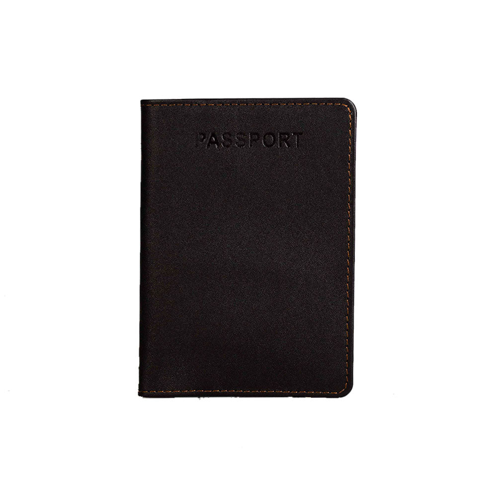 Leather Passport Holder – Brown