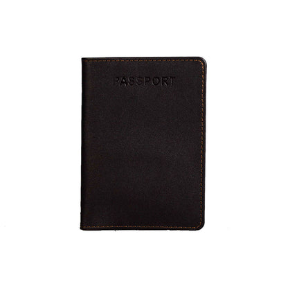 Leather Passport Holder – Brown