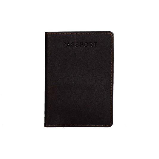 Leather Passport Holder – Brown