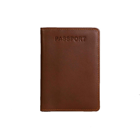 Leather Passport Holder – Tan