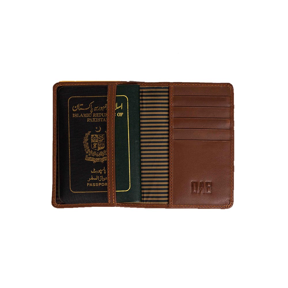 Leather Passport Holder – Tan