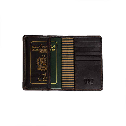 Leather Passport Holder – Brown