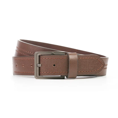 Single Stitch Belt Brown