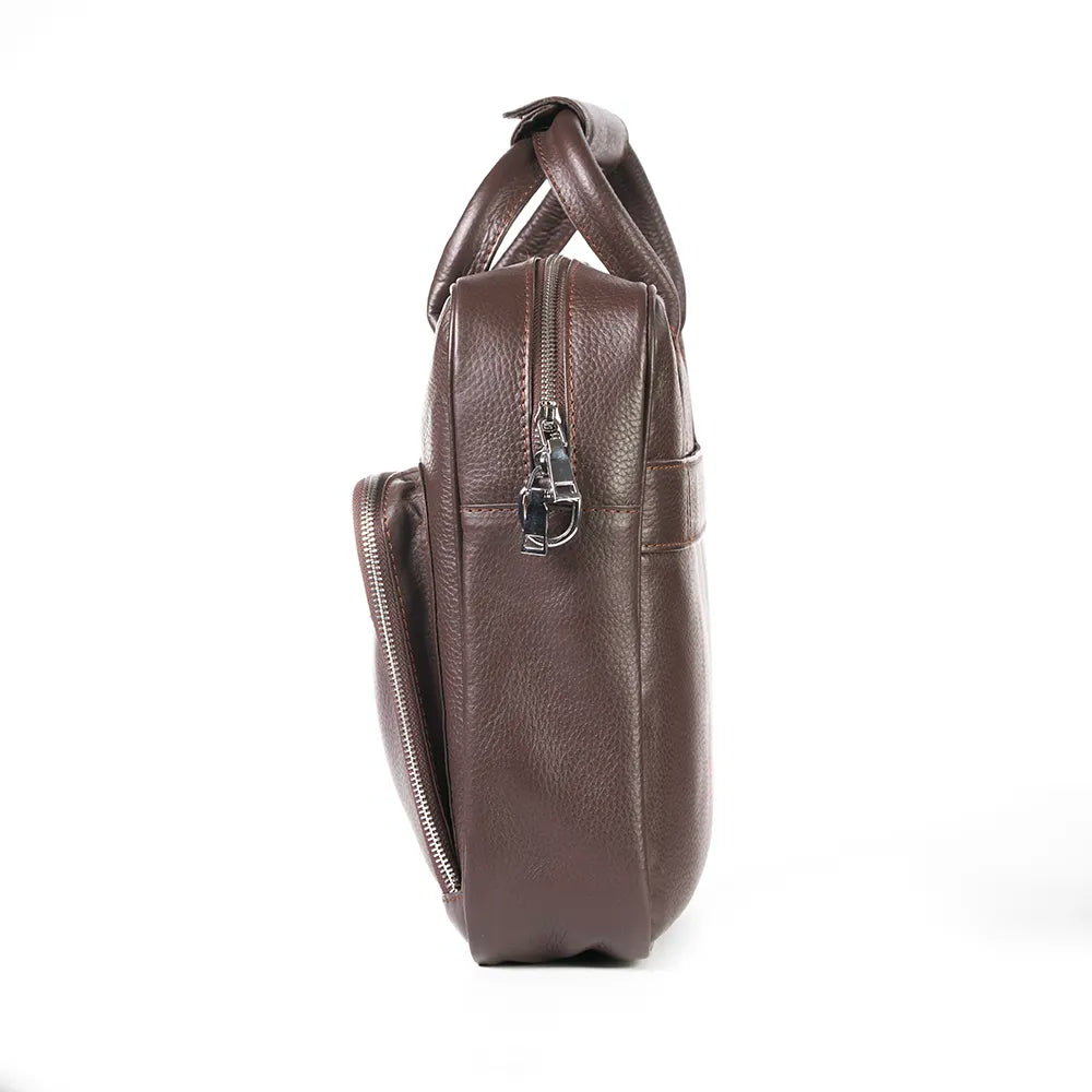 Sleek Laptop Bag – Brown