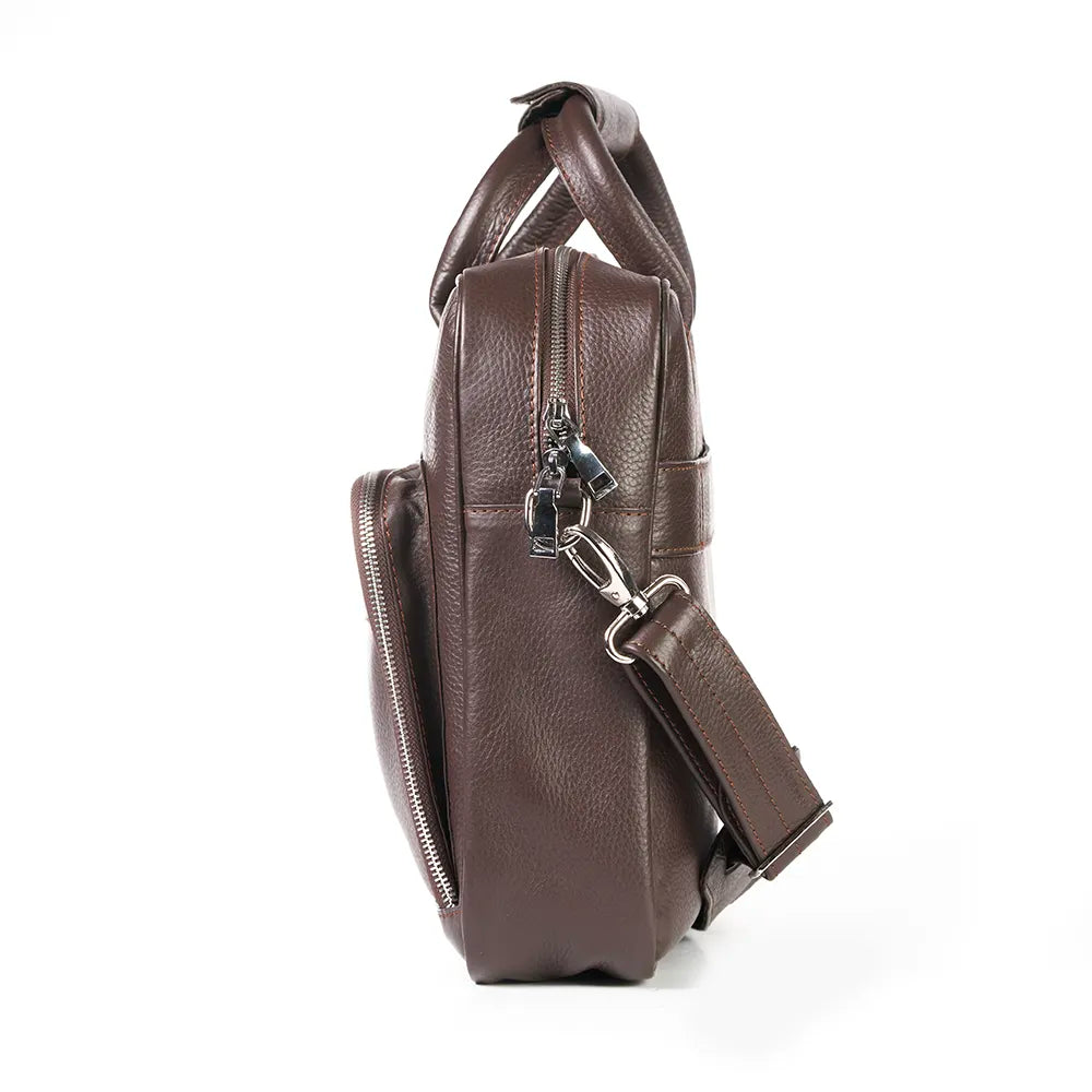Sleek Laptop Bag – Brown