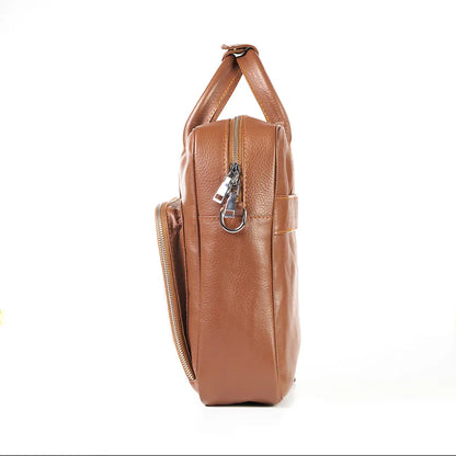 Sleek Laptop Bag – Tan