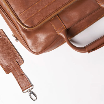 Sleek Laptop Bag – Tan