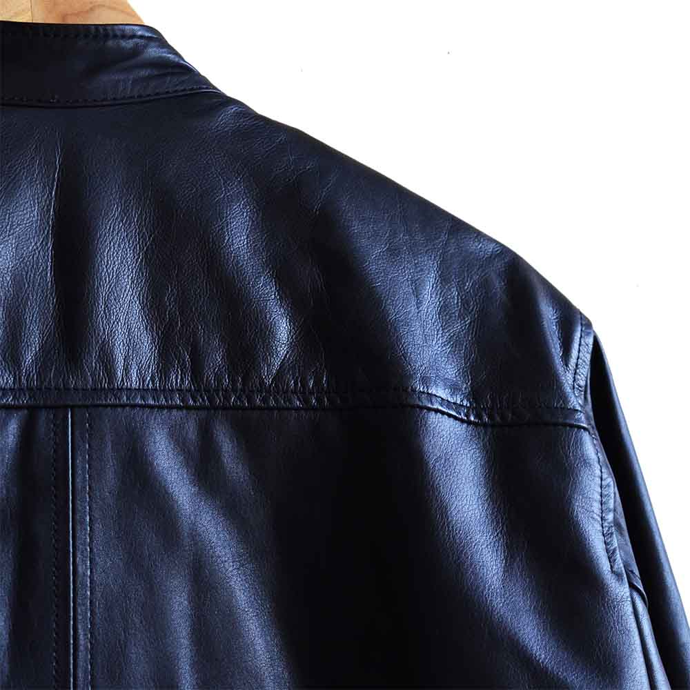 Plain Leather Jacket – Black | DAB Leather Accessories