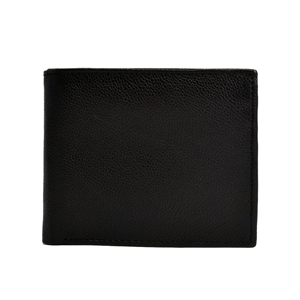 Bifold Wallet with ID Window – Black | DAB Leather Accessories