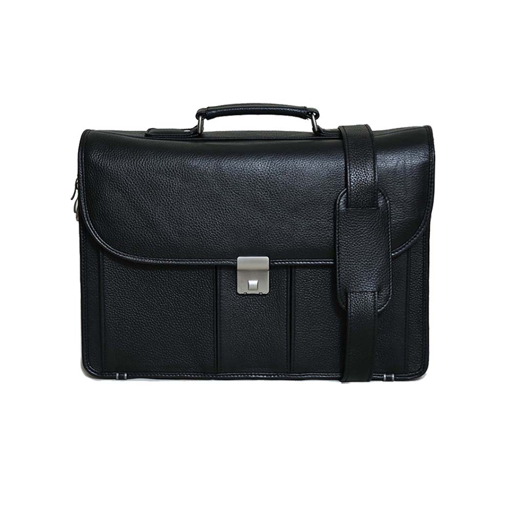 Laptop Messenger Bag – Black | DAB Leather Accessories